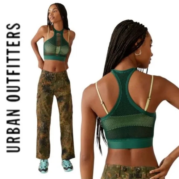 URBAN OUTFITTERS Out From Under UO Siren Seamless Slashed Racerback Bra Top - Picture 1 of 6